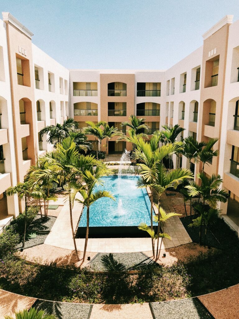 Hotel building exterior