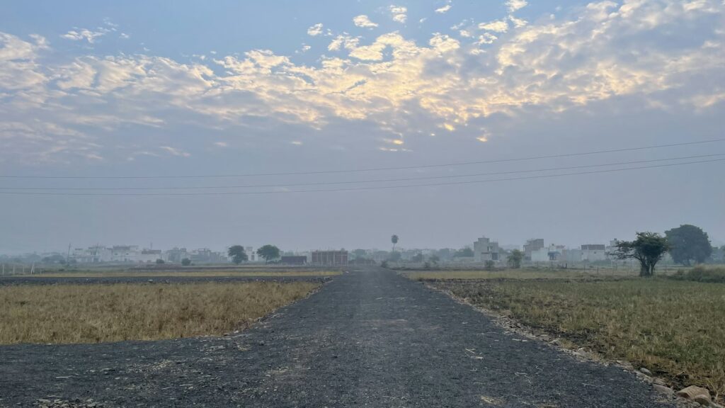 Access road running through the parcel