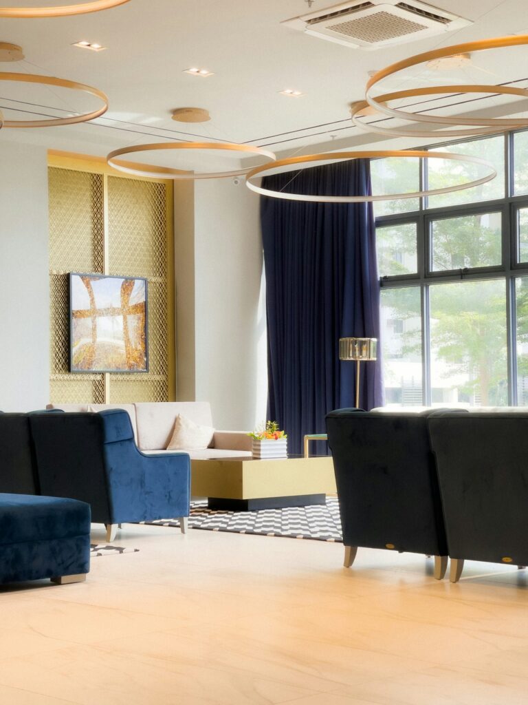 Lounge seating area