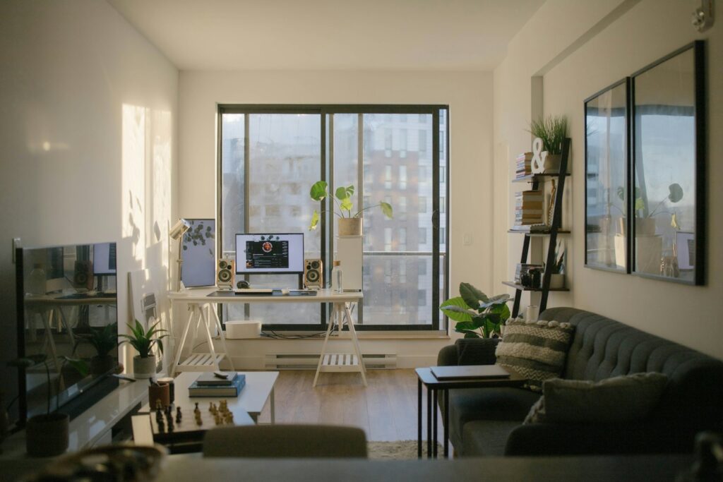 Study area off the living room