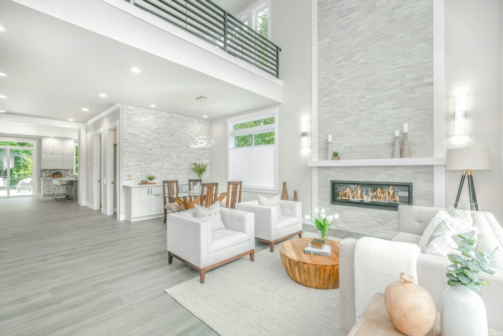Living room in neutral tones